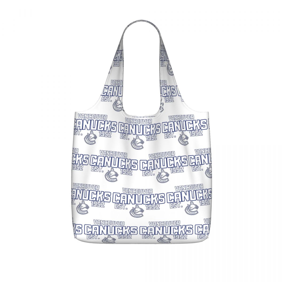 Women Bags Canada - バンクーバー・カナックス ホッケー カナダ ショッピングトートバッグ キャンバス 大容量