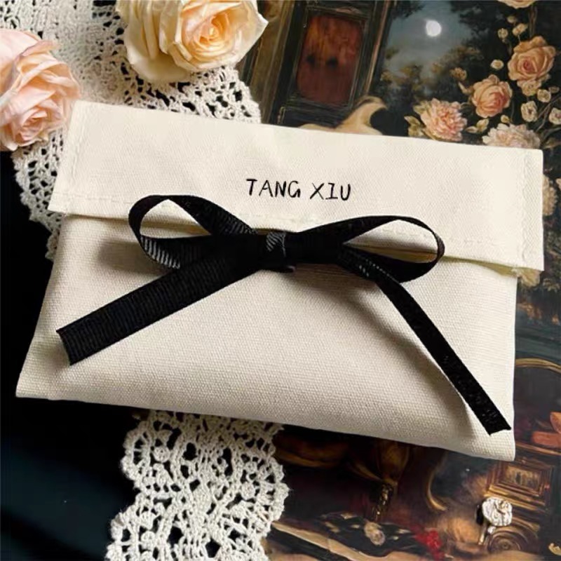 Flap Bag Envelope - 封筒型フラップバッグ コットンポーチ ジュエリー 誕生日プレゼント カスタムロゴ ウェディング包装袋