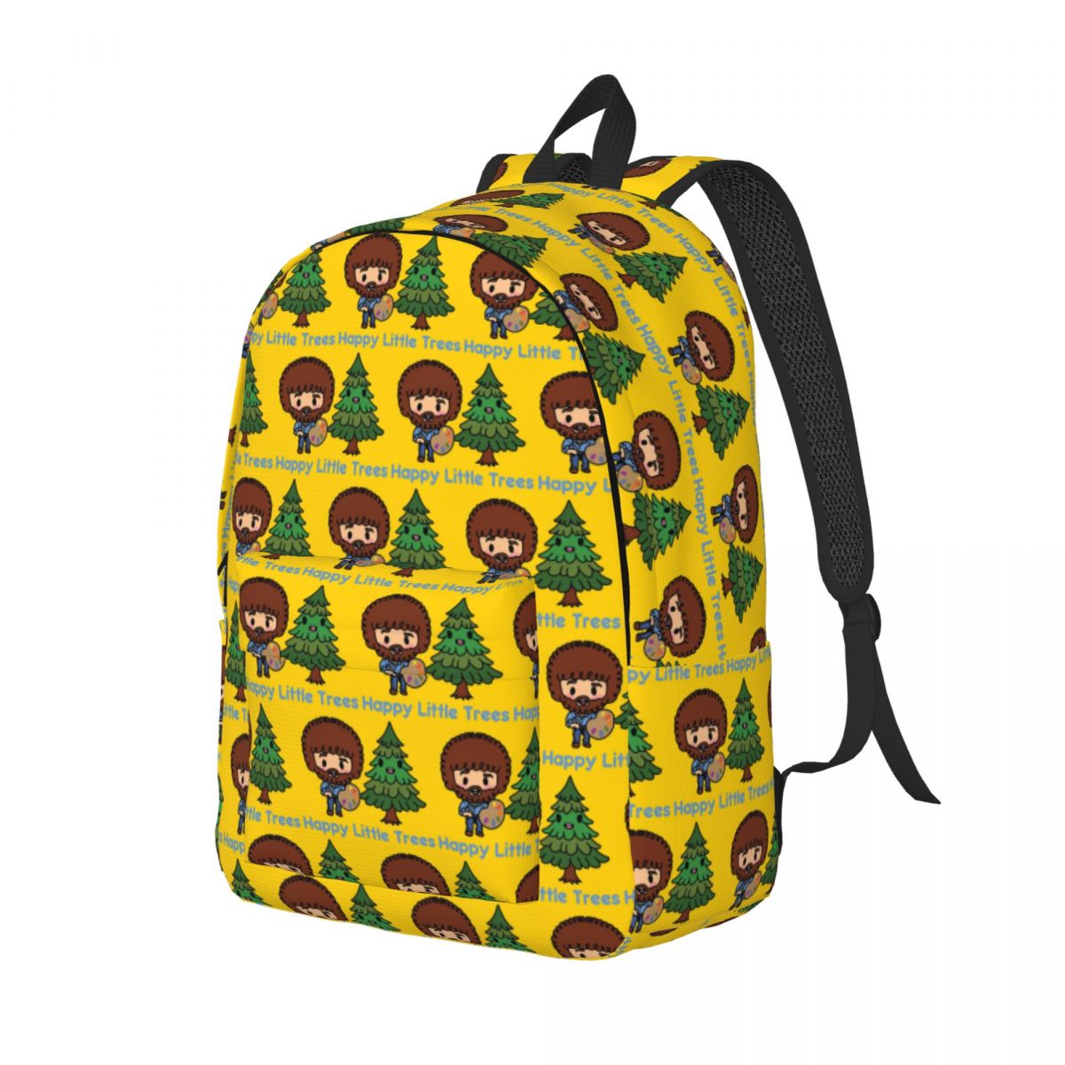 Women Bags Ross - ハッピーリトルツリー (ボブ・ロス) 学生バックパック スクールバッグ ハイキング 旅行用デイパック