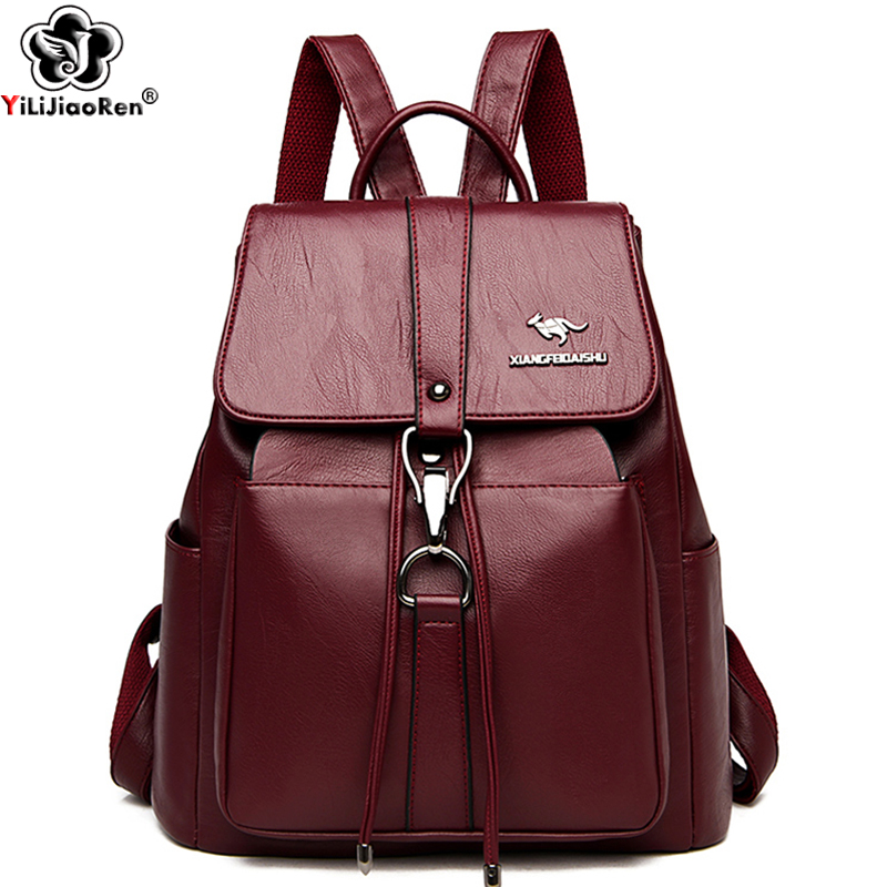 Women'S Xl Bags - 抗盗難バックパック女性のショルダーバッグ有名なブランドレザーバックパック女の子大容量スクールバッグ女性バックパック