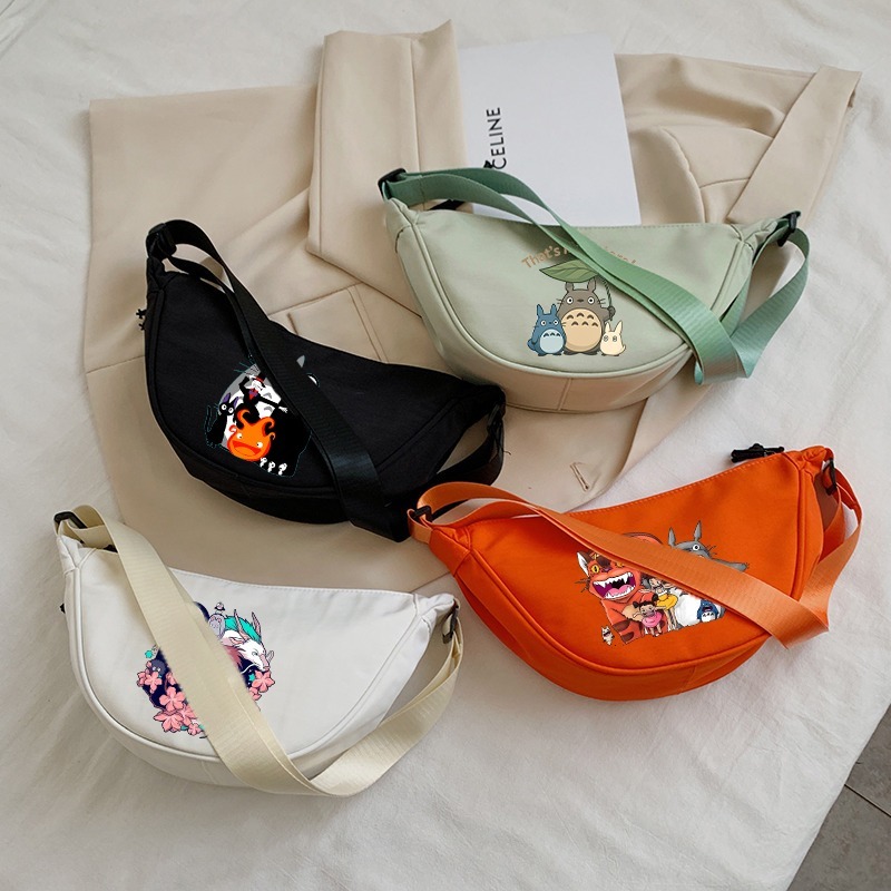 Women'S Xl Bags - トトロクロスボディバッグ女性用かわいい漫画アニメパターンプリントショルダーバッグユニセックス大容量ポータブルバックパックパーティーギフト