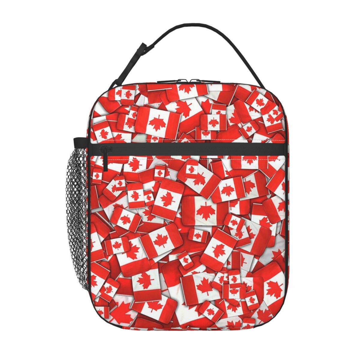 Women Bags Canada - カナダ国旗パターン断熱ランチバッグ女性子供用ポータブルフードボックスサーマルランチボックストート