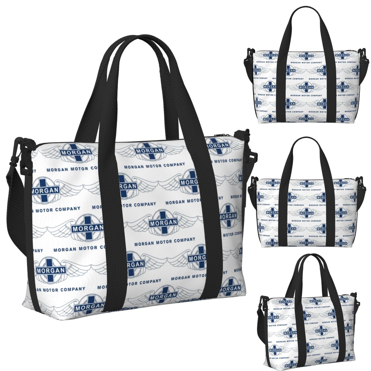 Women Bags Company - モーガンモーターカーカンパニー ビーチトラベルバッグ 大容量トートバッグ ジム スポーツ 女性