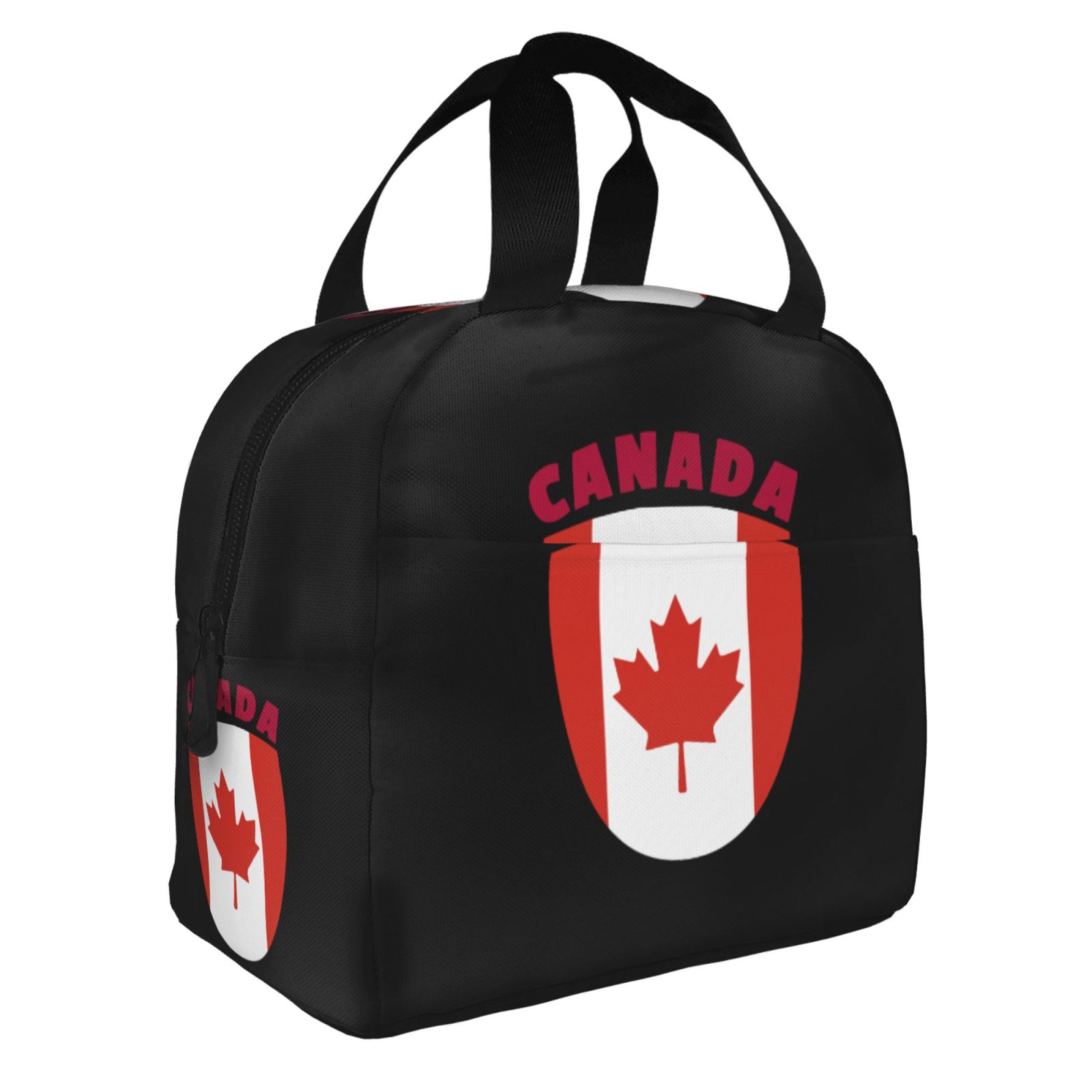 カナダの国旗プリント断熱ランチバッグ学校用防水クーラーサーマ - Women Bags Canada のレビューと価格