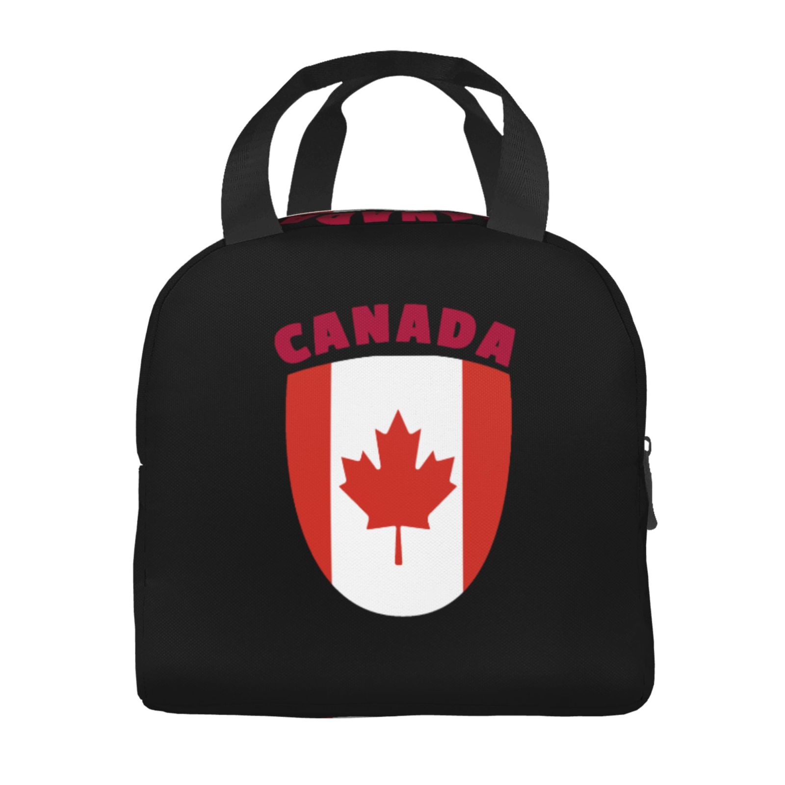 カナダの国旗プリント断熱ランチバッグ学校用防水クーラーサーマ - Women Bags Canada のレビューと価格