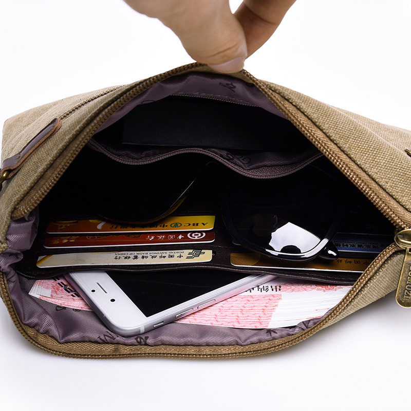 ジッパーリストレットバッグ キャンバス ソフト メンズ デイ - Flap Bag Envelope のレビューと価格
