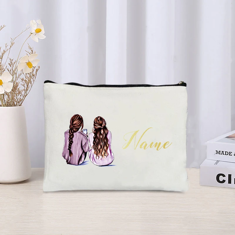 女性のための化粧品ポーチ,花嫁と花嫁介添人の名前,結婚披露宴 - Women Bags Name のレビューと価格