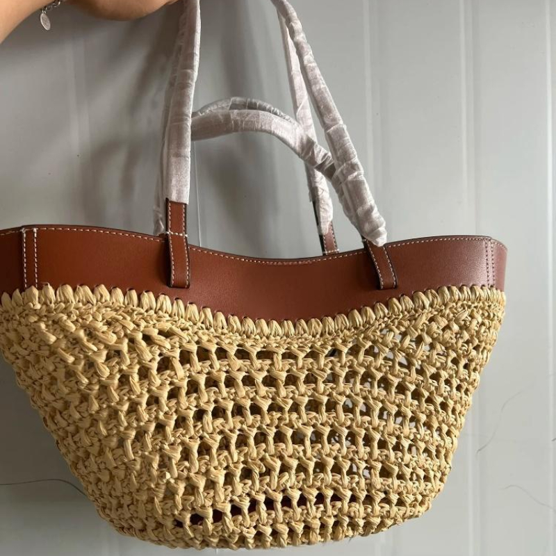 ブランド中空織ビーチバッグニッチファッションショルダー脇の下 - Women'S Raffia Bags のレビューと価格