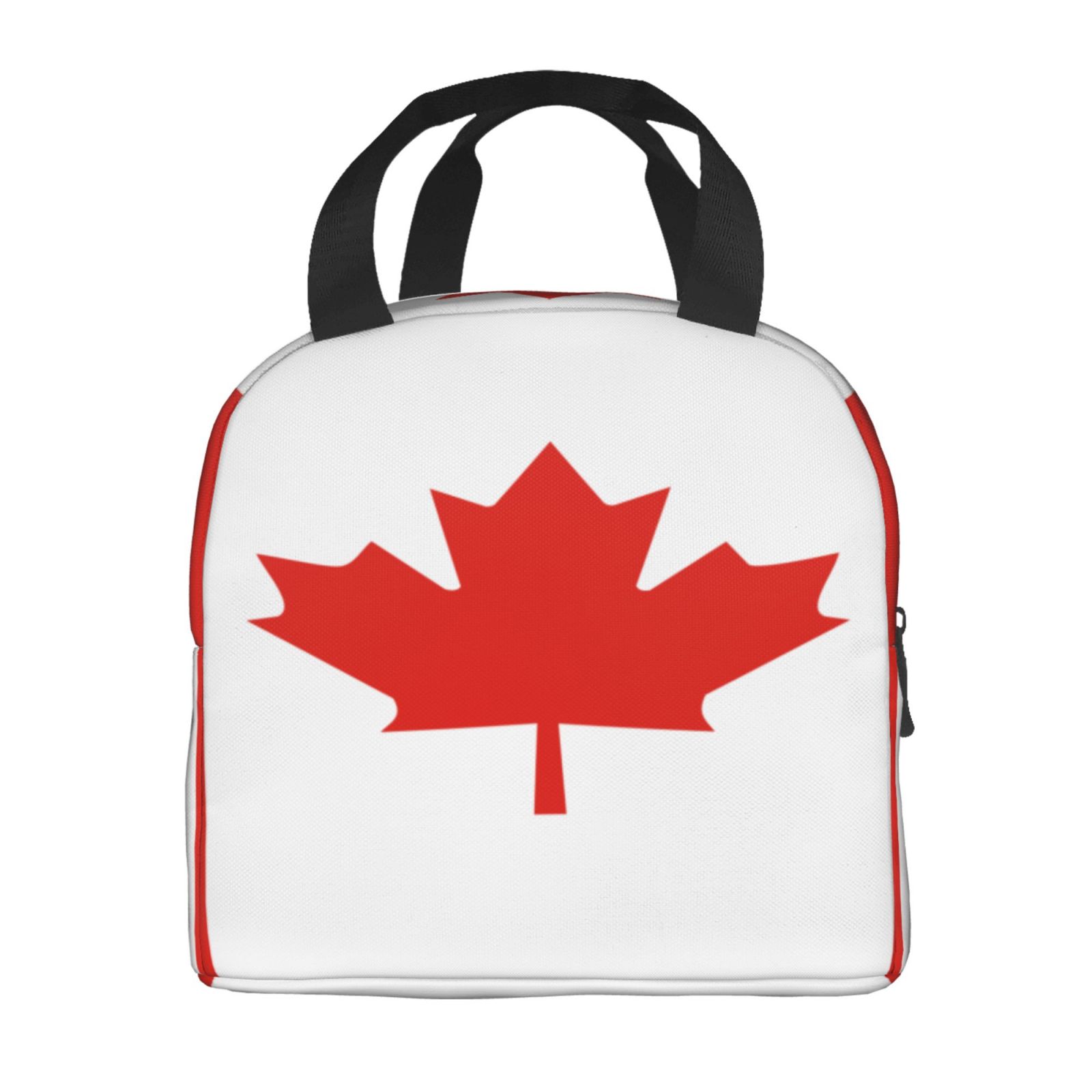 カナダの国旗柄ランチバッグ女性ポータブルクーラー断熱ランチボ - Women Bags Canada のレビューと価格