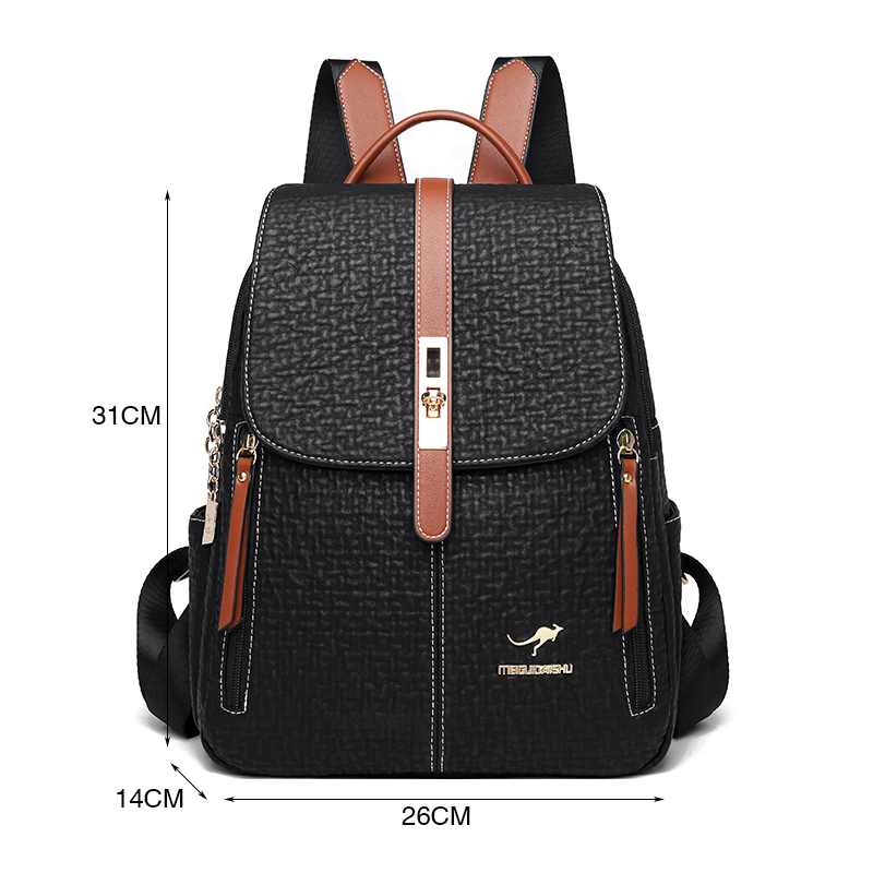 ファッションバックパック女性の高品質レザー Bagpack  - Women'S Xl Bags のレビューと価格