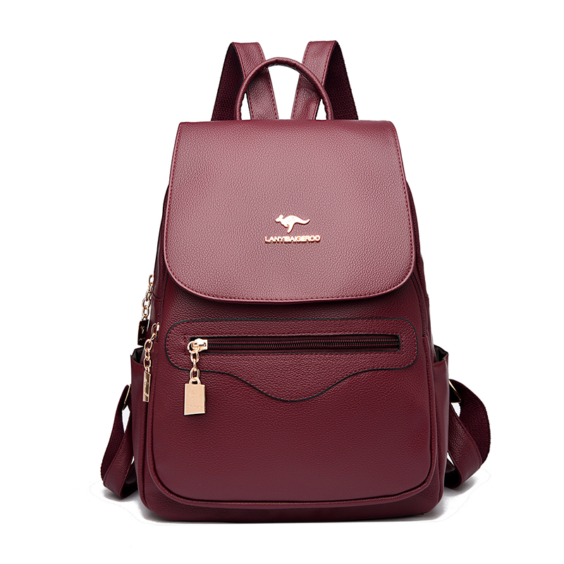 2026 新しい女性高品質レザーバックパック大容量スクールシ - Women'S Xl Bags のレビューと価格