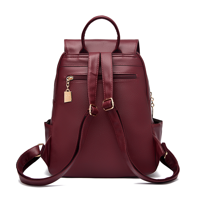 2026 新しい女性高品質レザーバックパック大容量スクールシ - Women'S Xl Bags のレビューと価格