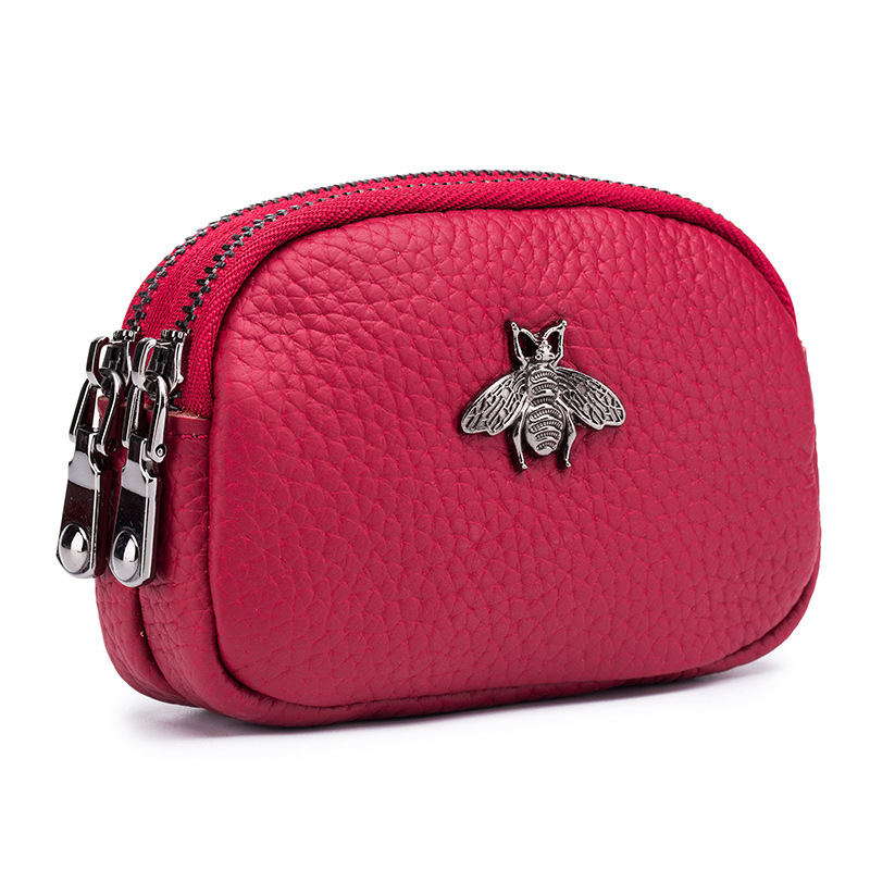 女性牛革ダブルジッパーポータブル財布バッグ蜂カード Hode - Women Bags Ck のレビューと価格