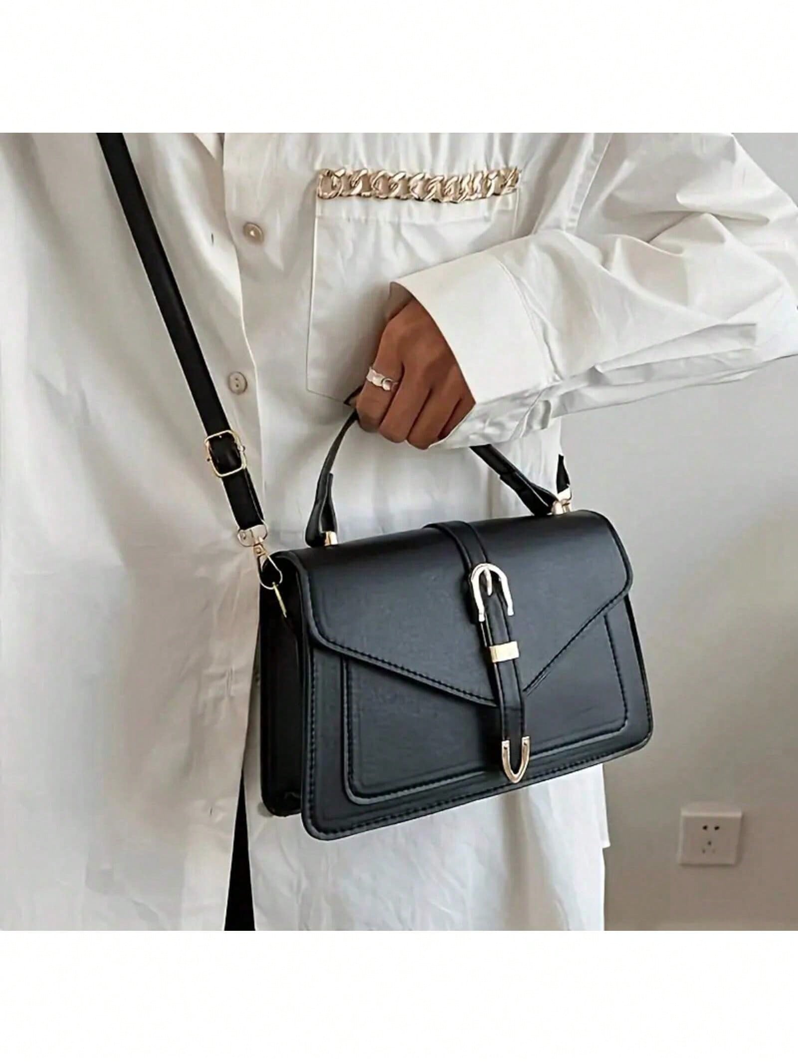 女性用PUレザーハンドバッグ エレガントなフラップスクエアシ - Women'S Xl Bags のレビューと価格