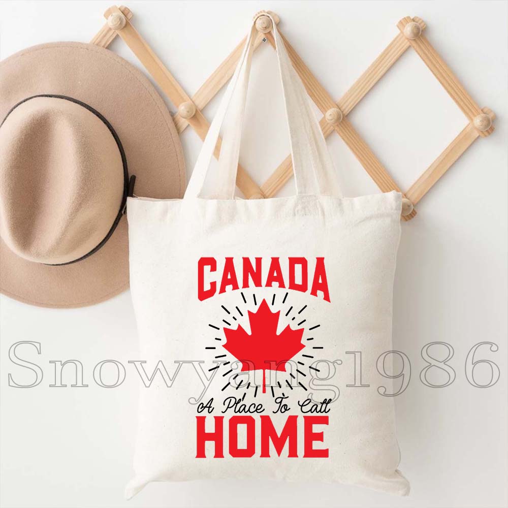 カナダ地図旗ハッピーカナダガールトロント観光ギフト女性男性キ - Women Bags Canada のレビューと価格