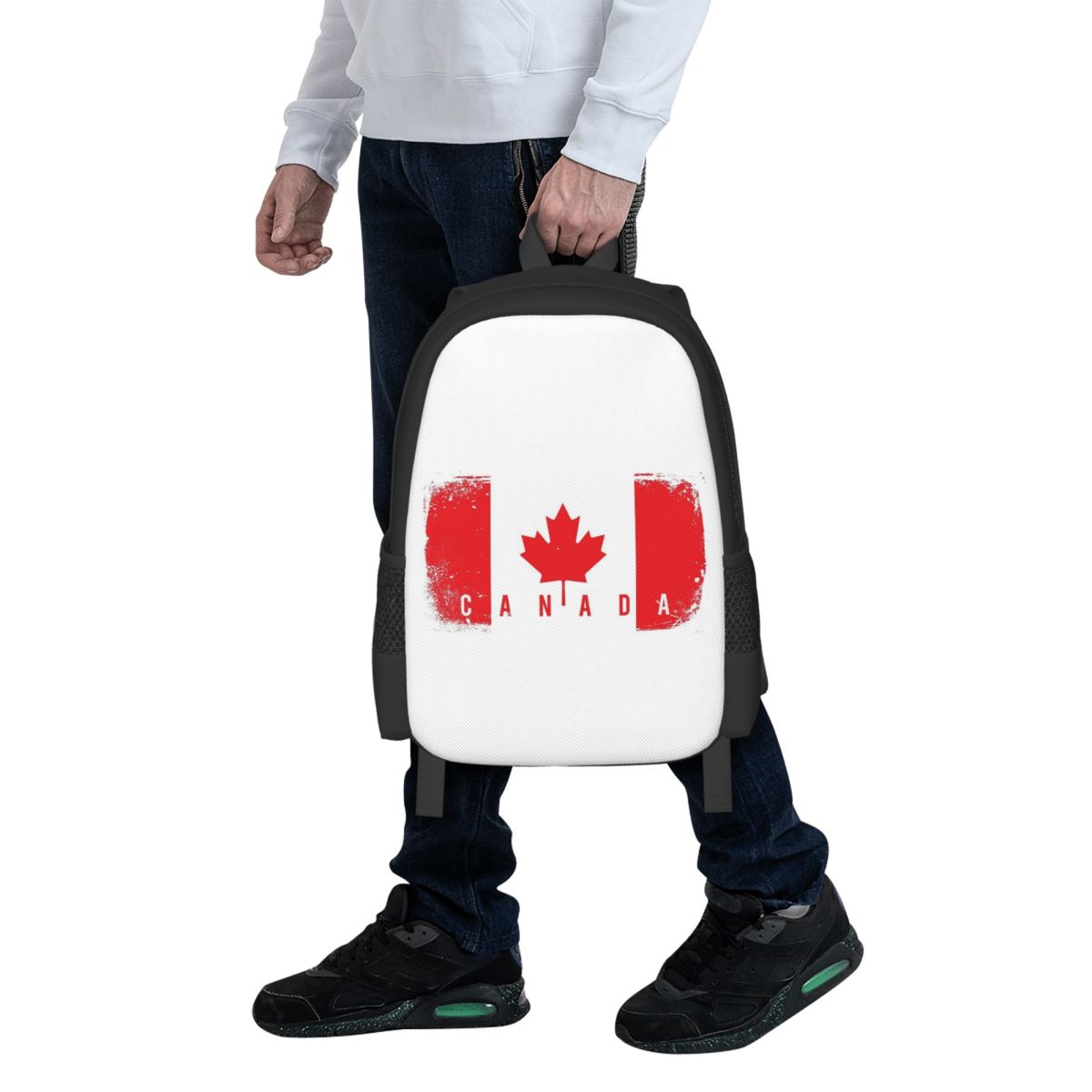 カナダ国旗学生バックパックスクールバッグハイキング旅行デイパ - Women Bags Canada のレビューと価格