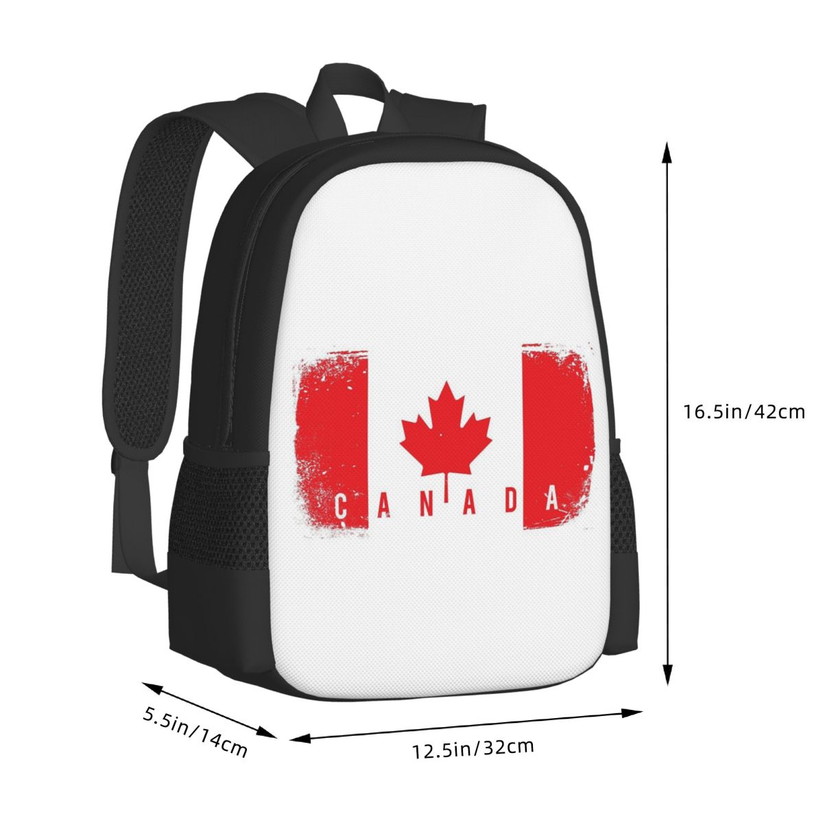 カナダ国旗学生バックパックスクールバッグハイキング旅行デイパ - Women Bags Canada のレビューと価格