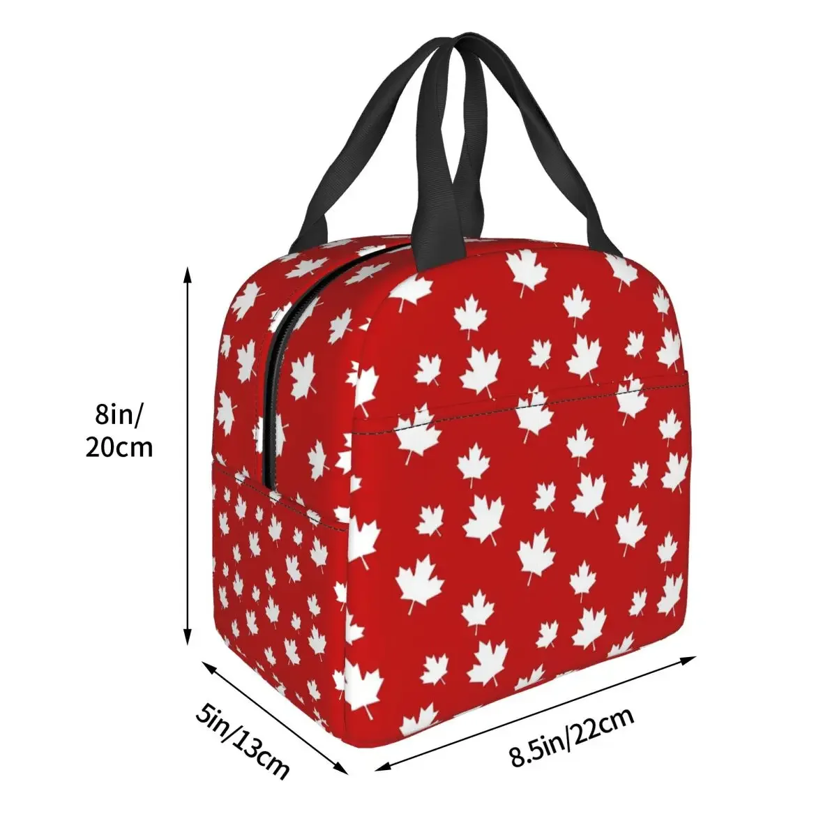 カナダのメープルリーフ旗柄赤白カナダ国旗柄断熱ランチバッグ、 - Women Bags Canada のレビューと価格