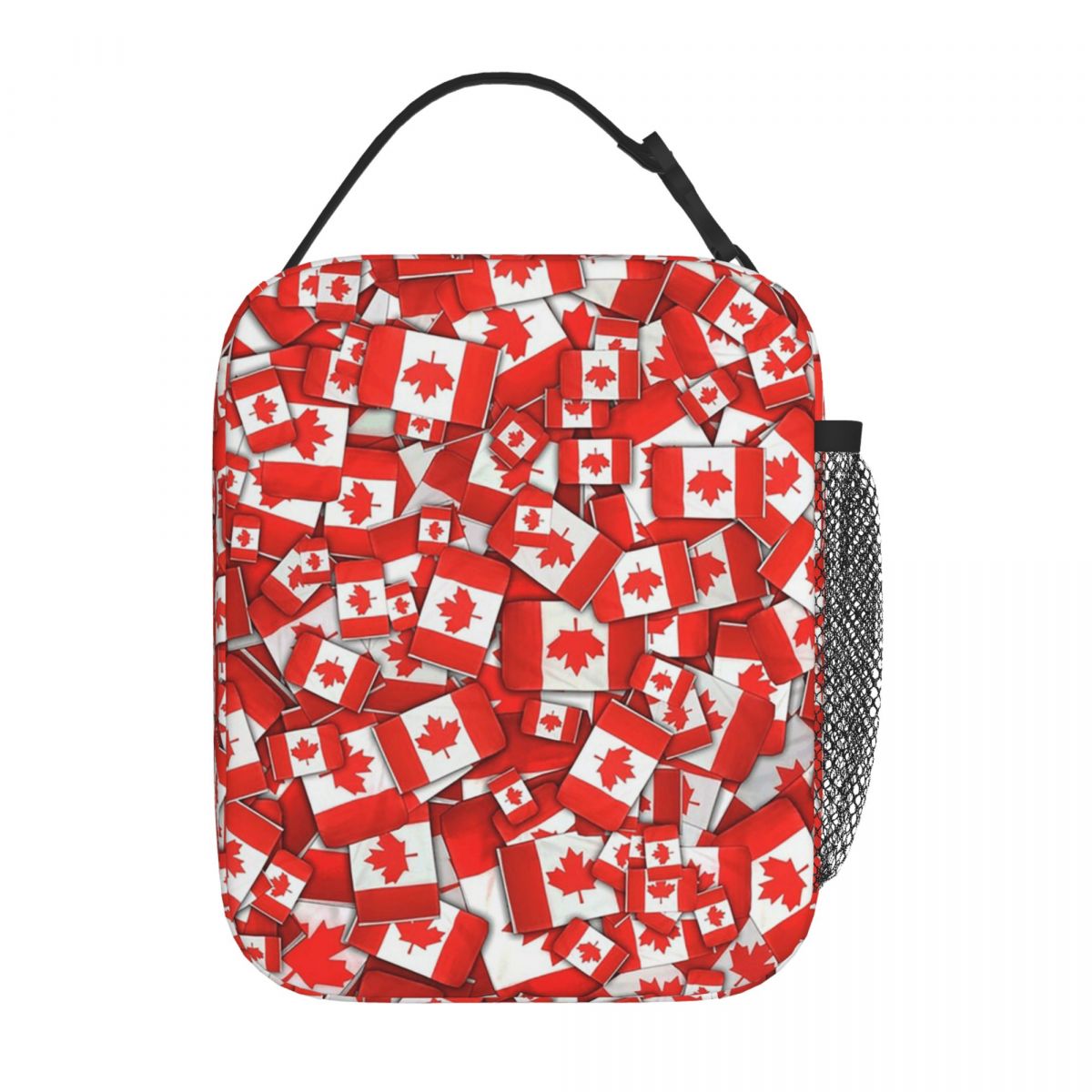 カナダ国旗パターン断熱ランチバッグ女性子供用ポータブルフード - Women Bags Canada のレビューと価格