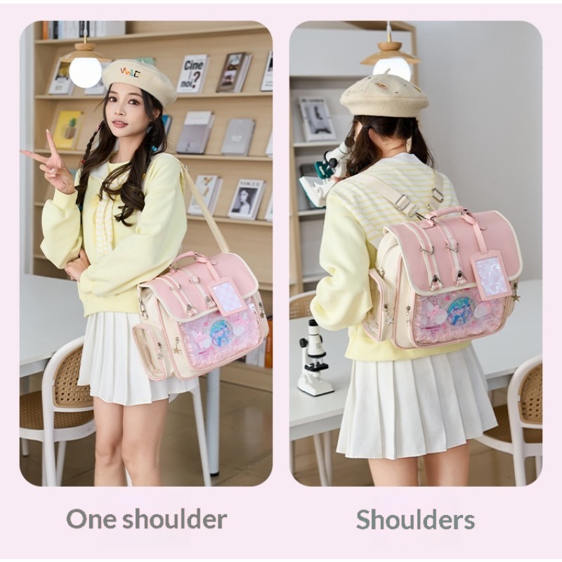 日本のランドセル青少年女子ハンドヘルドブックバッグかわいいバ - Women'S Xl Bags のレビューと価格
