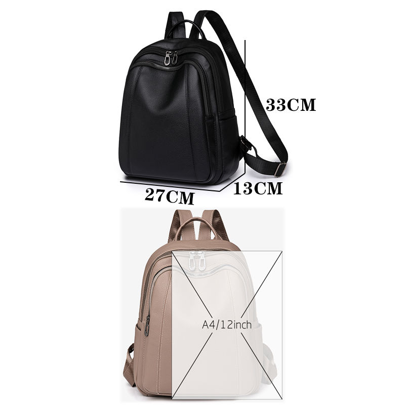 高品質の革のバックパック女性の大容量バックパック財布女性ヴィ - Women'S Xl Bags のレビューと価格