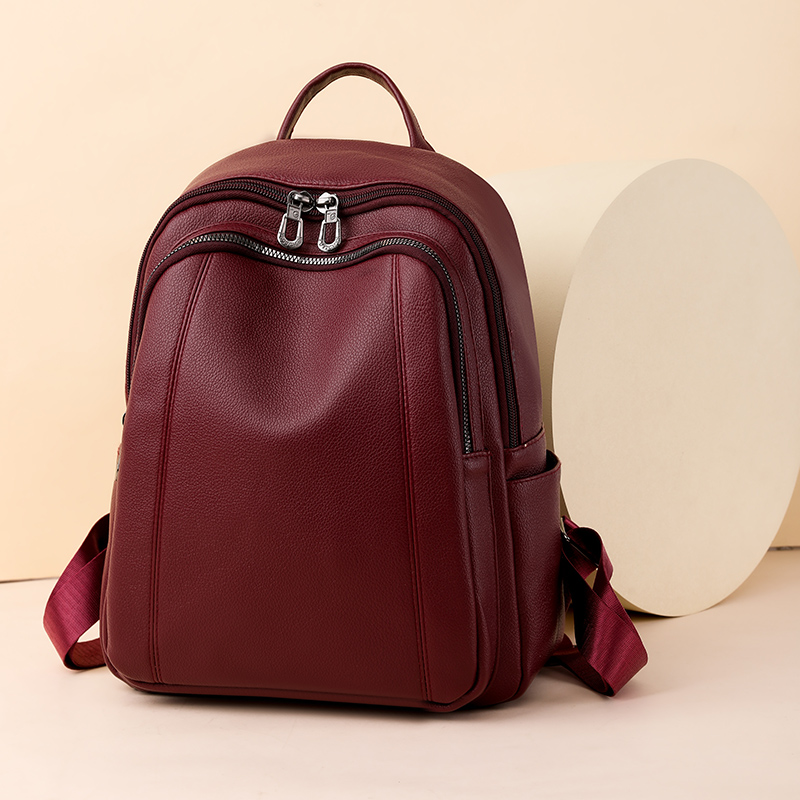 高品質の革のバックパック女性の大容量バックパック財布女性ヴィ - Women'S Xl Bags のレビューと価格