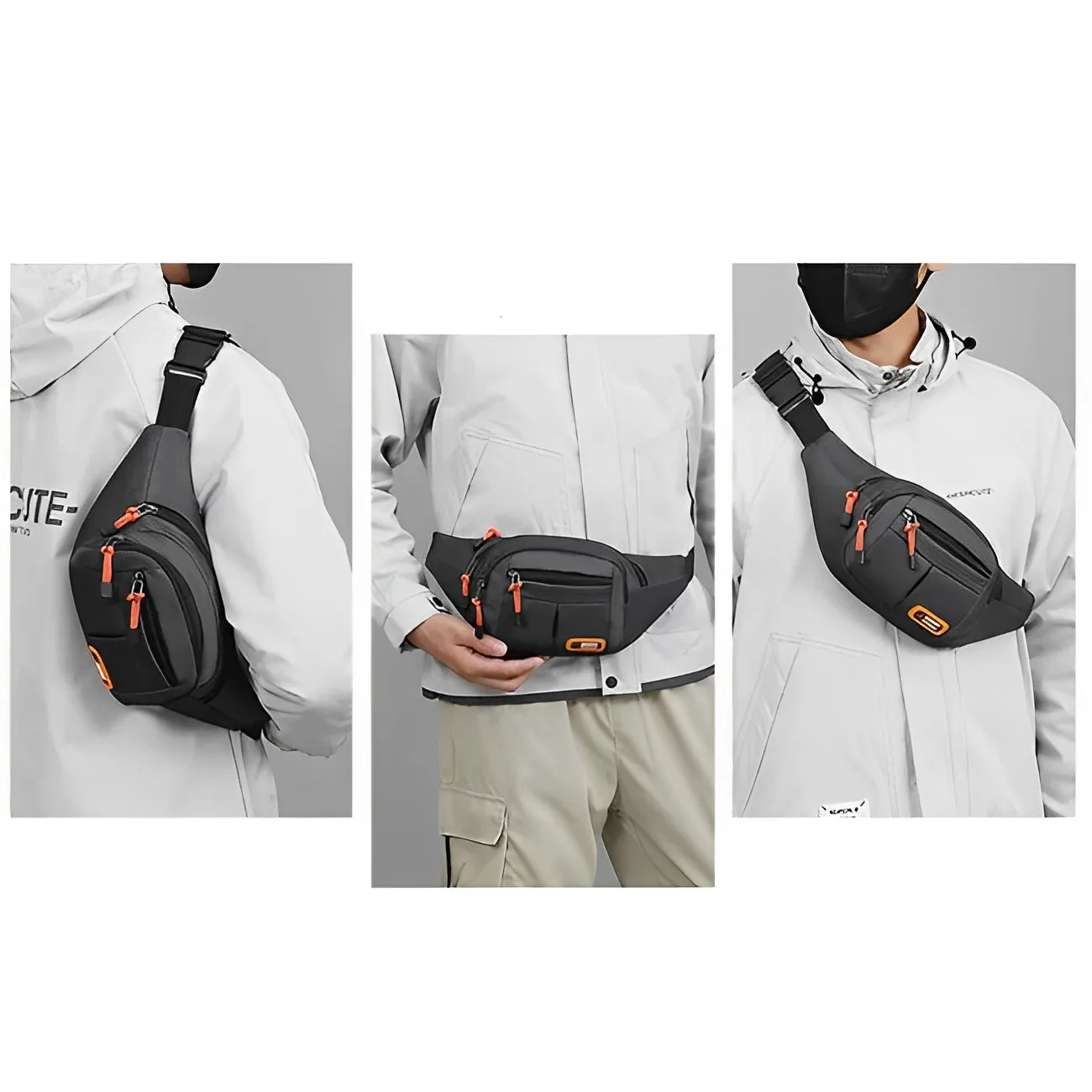 男性女性オックスフォード防水モバイルウエストバッグユニセック - Women'S Xl Bags のレビューと価格