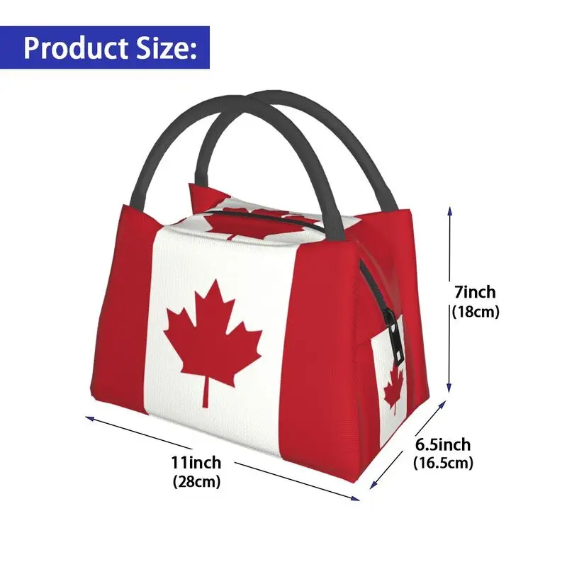 カナダの国旗 断熱ランチバッグ 女性用 ポータブル 愛国心  - Women Bags Canada のレビューと価格