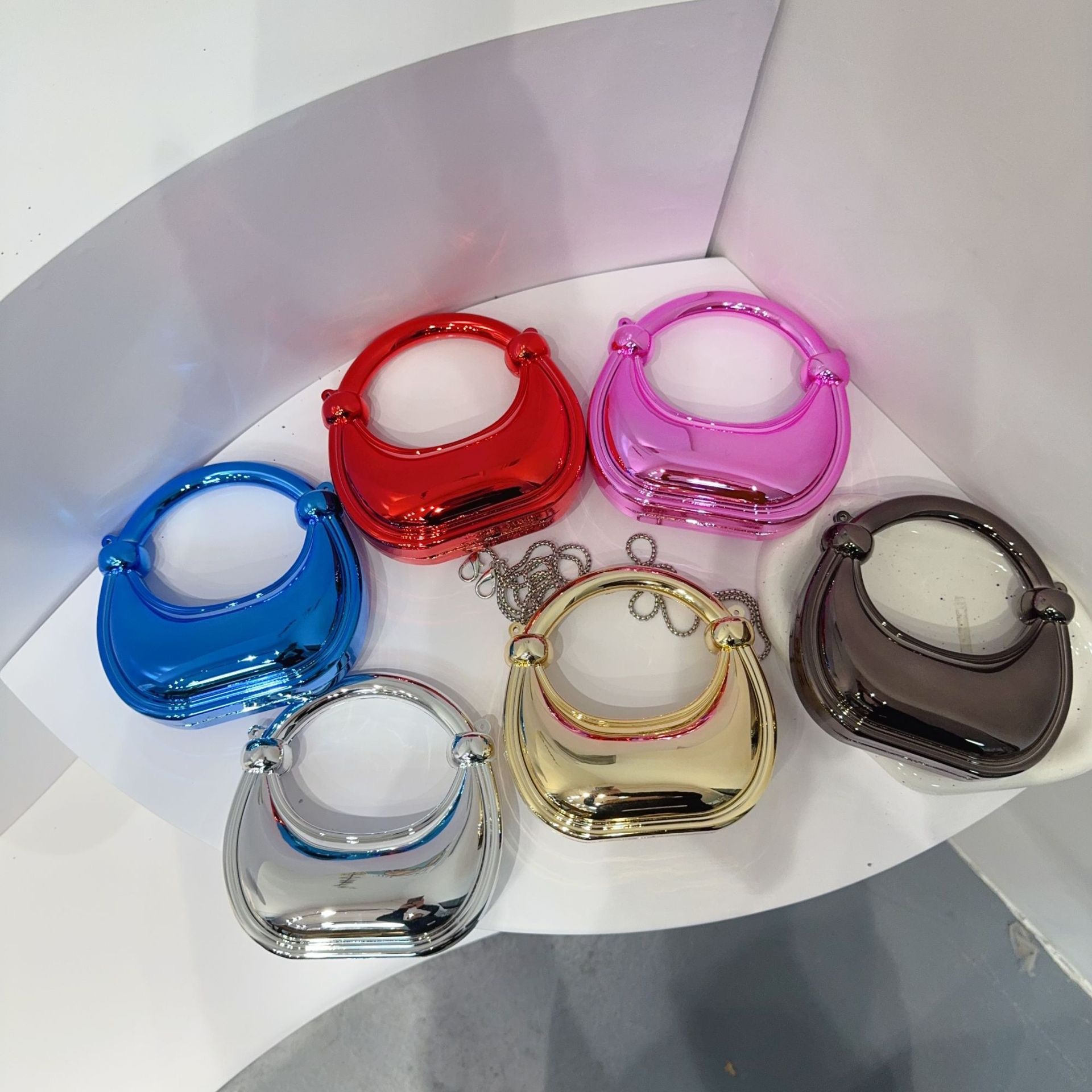 ミニゴールデンイブニングバッグ財布とハンドバッグ高級デザイナ - Women Bags Online のレビューと価格