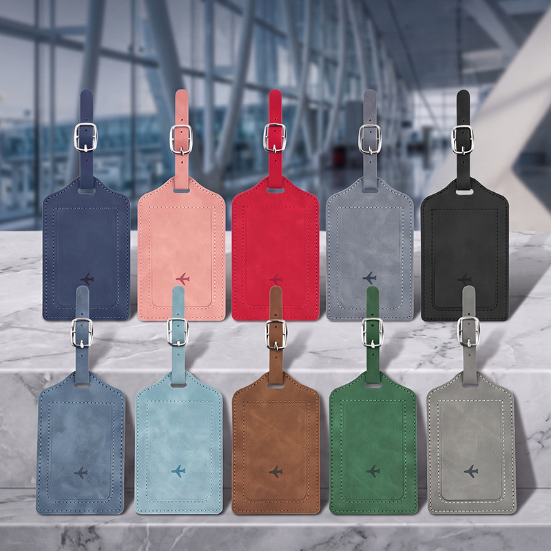 1個入りPUレザー製ラゲージタグ、男女兼用旅行アクセサリー、 - Women Bags Name のレビューと価格