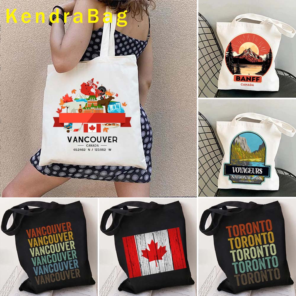 ハッピーカンダの日カナディアン観光ギフト一重項市の風景きしむ - Women Bags Canada のレビューと価格