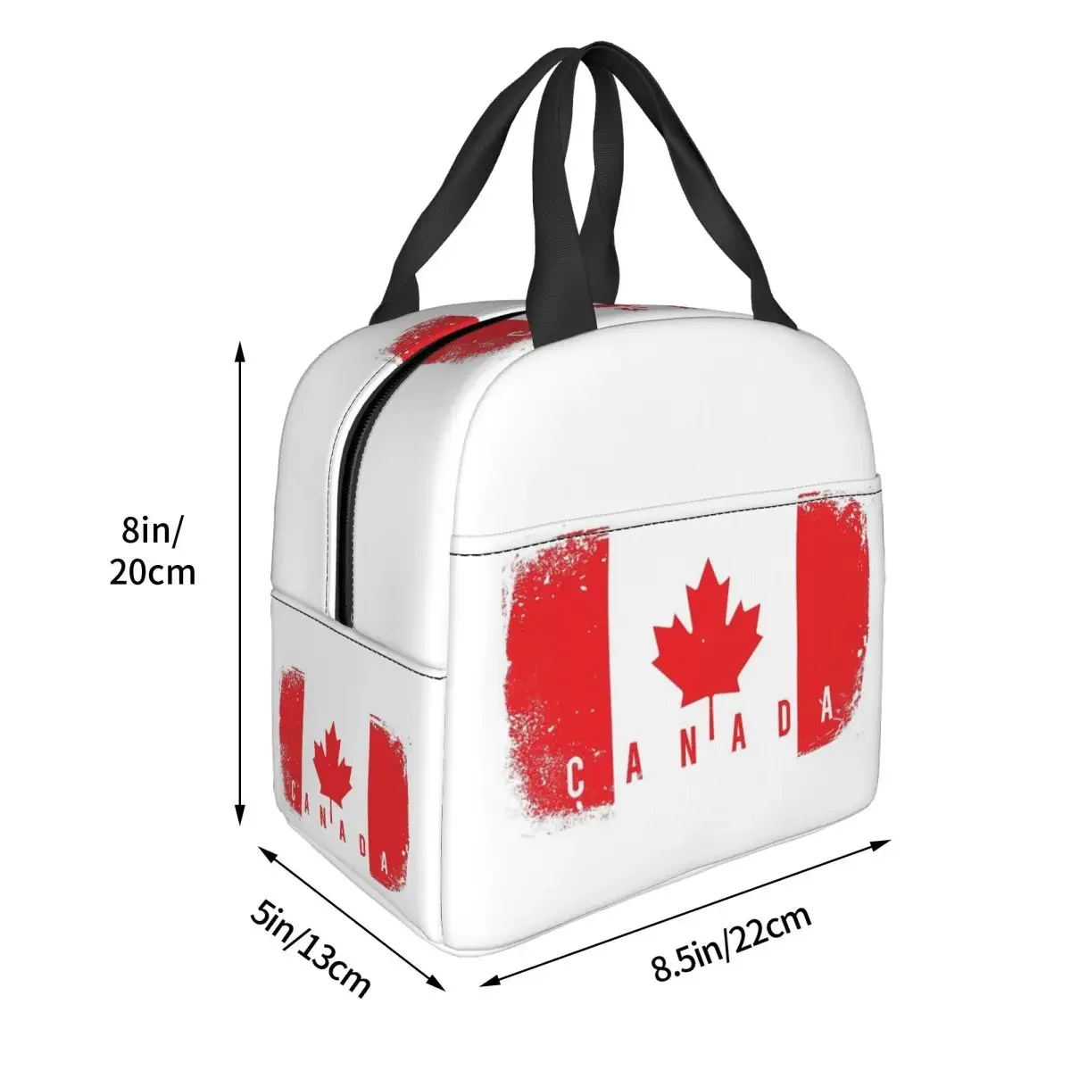 カナダ国旗柄断熱ランチバッグ 女性・子供用 ポータブルフード - Women Bags Canada のレビューと価格