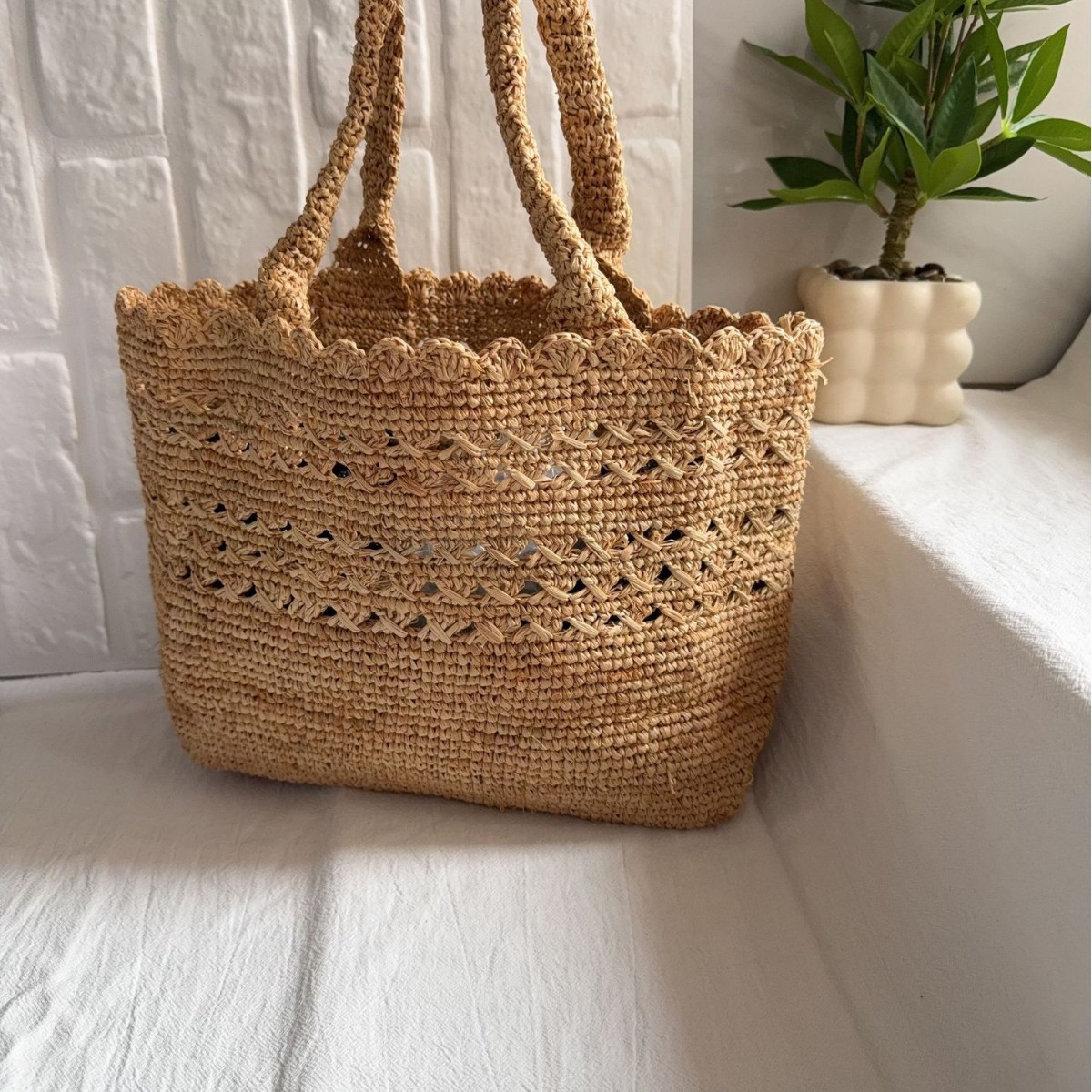 Sunmmer ラフィアストローバッグ 中空織りショルダーバ - Women'S Raffia Bags のレビューと価格