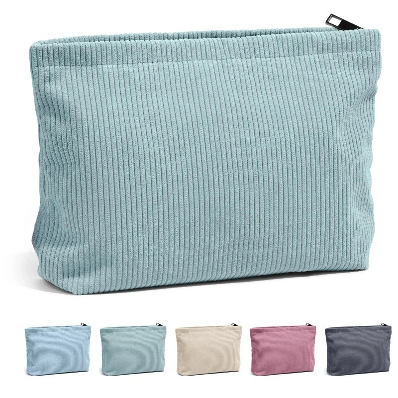 コーデュロイ旅行化粧品バッグポータブル化粧収納バッグ財布女性 - Women'S Xl Bags のレビューと価格