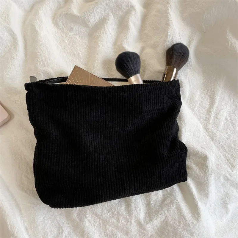 コーデュロイ旅行化粧品バッグポータブル化粧収納バッグ財布女性 - Women'S Xl Bags のレビューと価格