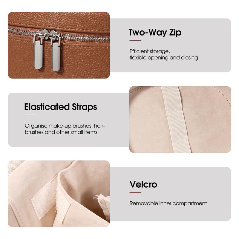 大容量 PU レザー化粧バッグポータブル化粧ボックス女性女の - Women'S Xl Bags のレビューと価格